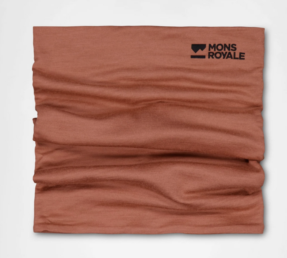 mons royale Double Up Merino Neckwarmer Canyon Rose