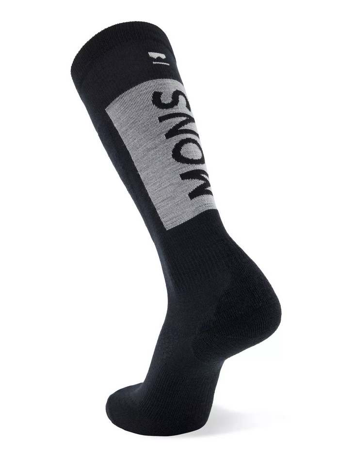 mons royale Atlas Merino Snow Sock Black Medium