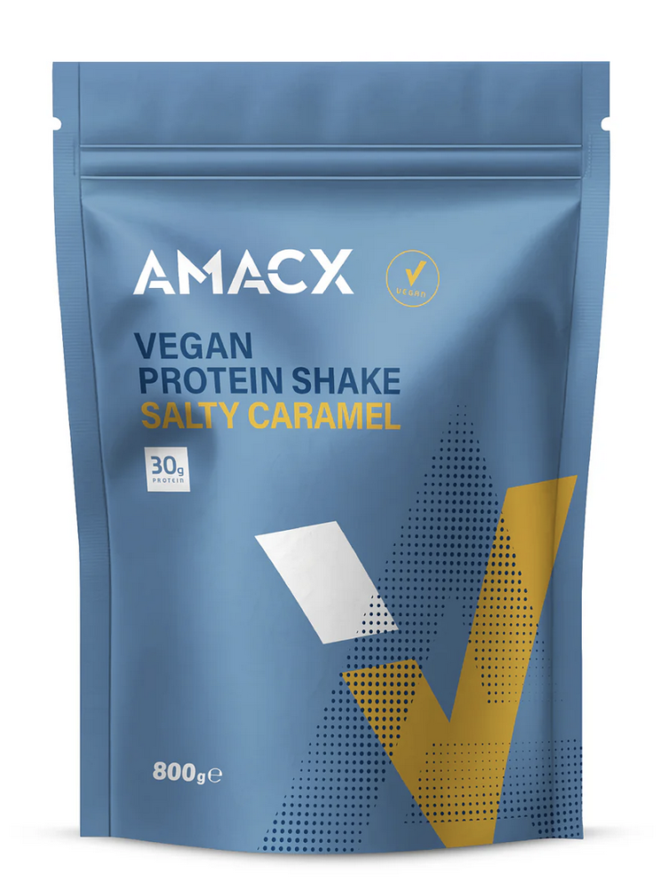 amacx vegan protein shake salty caramel 800g
