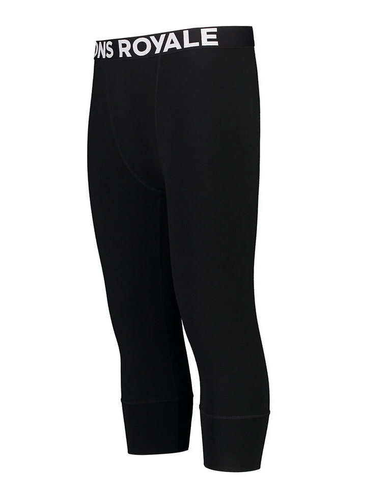 mons royale mons royale womens Cascade Flex 200 - 3/4 legging black - s