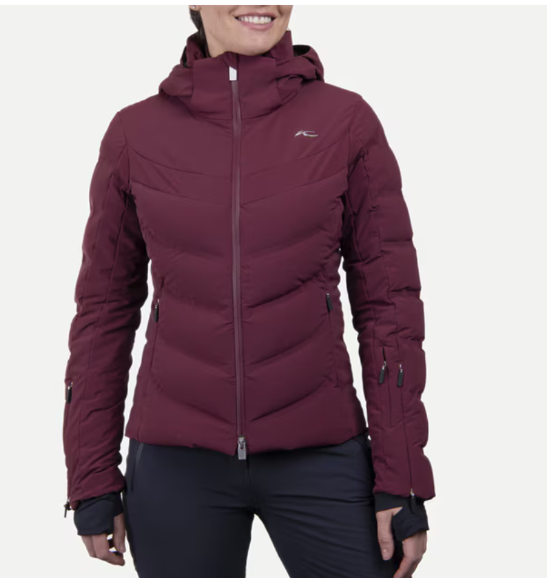 kjus system women momentum jacket  cranberry/black 36