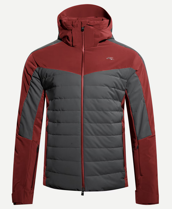 kjus system men sight line jacket    dark dust garnet red 54