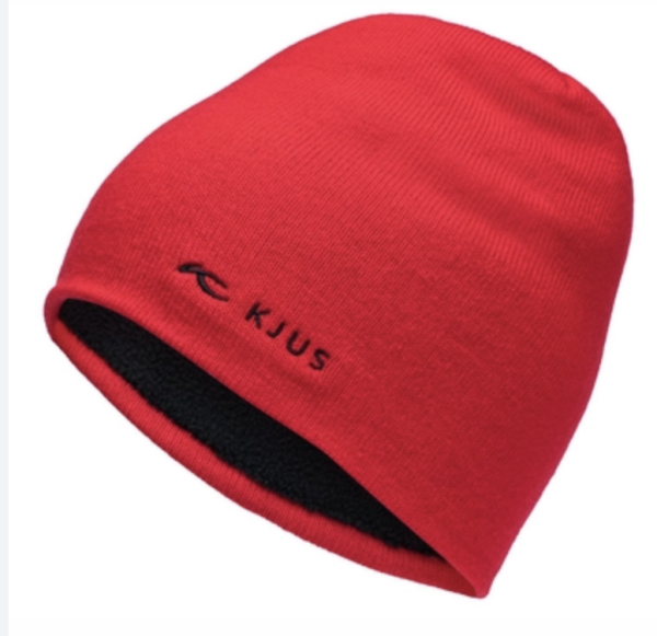 kjus system kjus unisex formula beanie scarlet