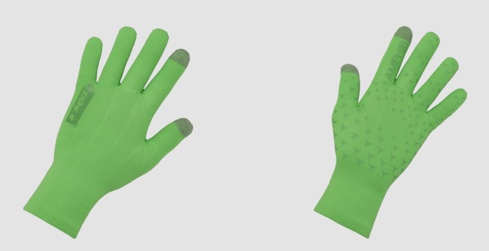 Q36.5 Rain Winter Gloves Fluo Green, XL