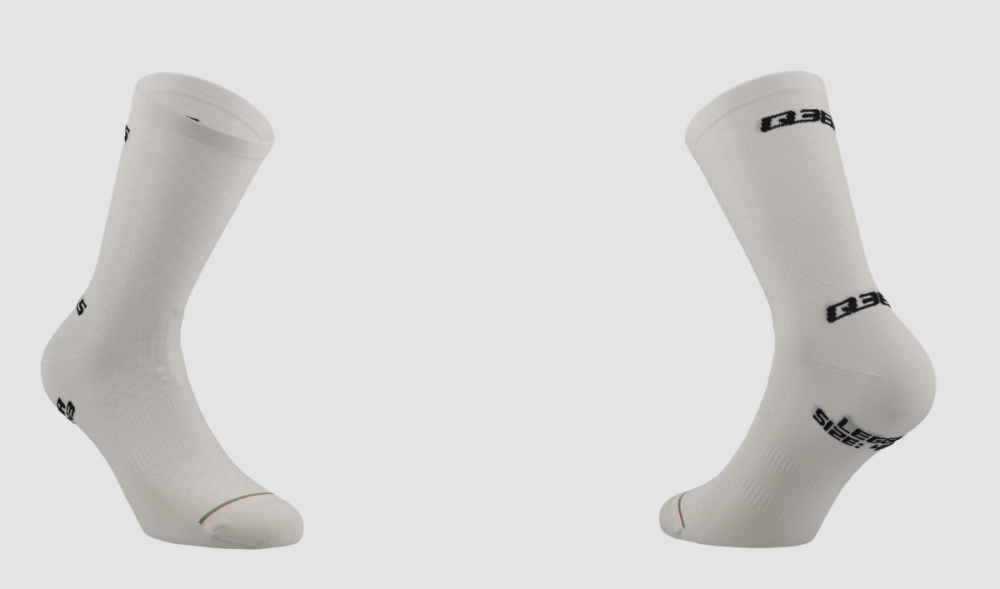 Q36.5 q 36.5 socks Leggera White 44-47