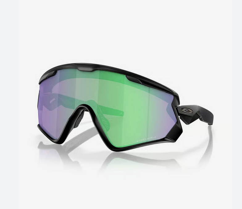 oakley luxottica oakley wind jacket 2.0 matte black - prizm road jade