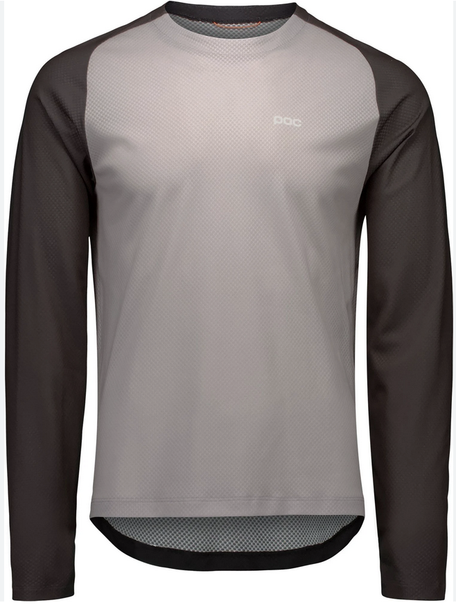 POC M's Motion Air L/S Jersey, Granite Grey, S