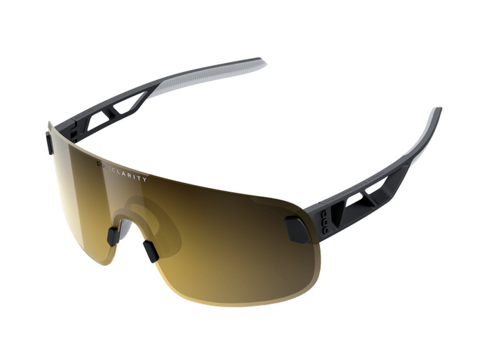 POC Elicit Uranium Black / Clarity Road/Partly Sunny Gold
